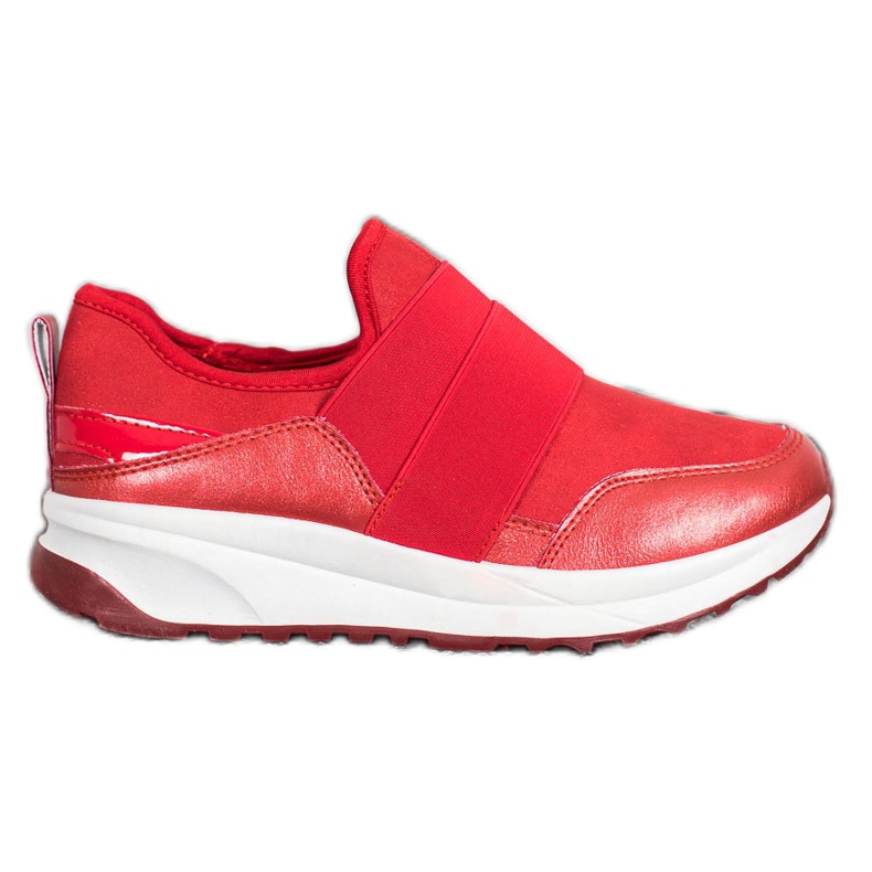SHELOVET Încălțăminte alunecată pe platformă roșu