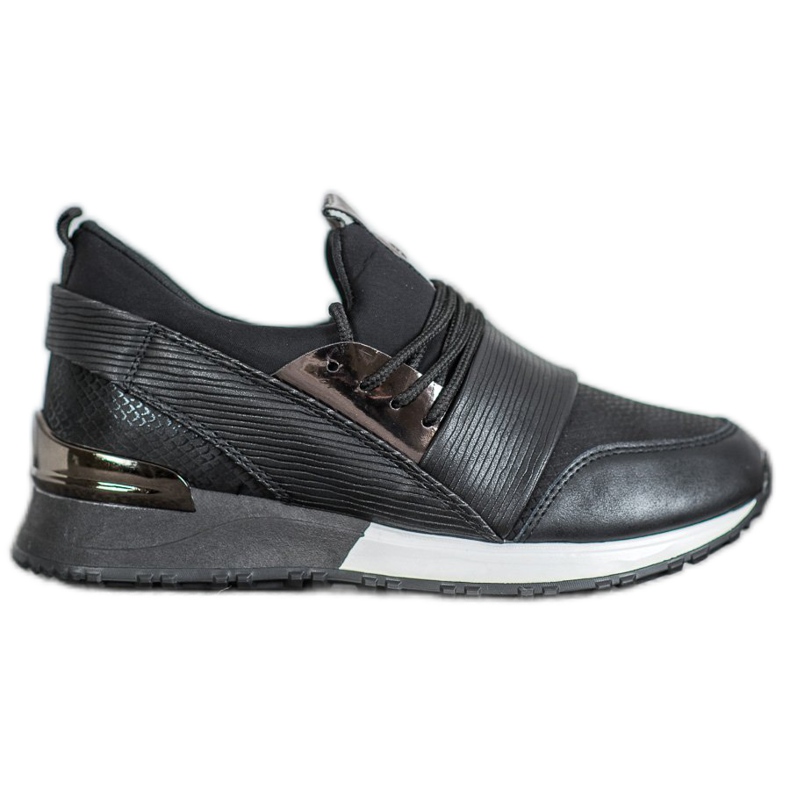 Muto Încălțăminte sport pe platformă negru