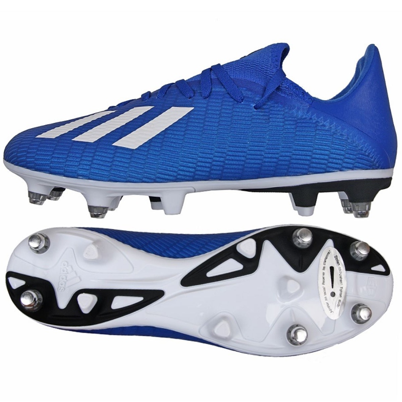 Ghete de fotbal Adidas X 19.3 Sg M EG7165 albastru albastru
