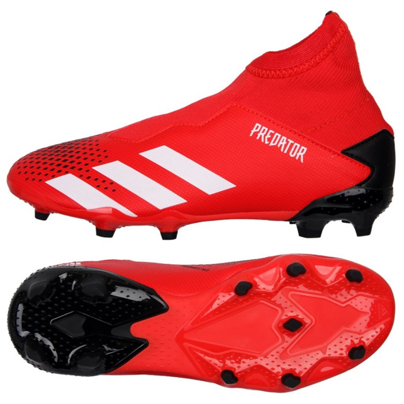 Ghete de fotbal Adidas Predator 20.3 Ll Fg Jr EF1907 roșu roșu