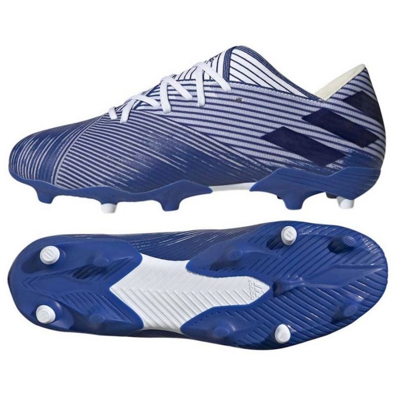 Ghete de fotbal Adidas Nemeziz 19.2 Fg M EG7222 albastru albastru
