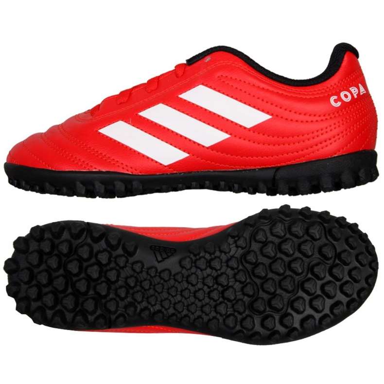 Ghete de fotbal Adidas Copa 20.4 Tf Jr EF1925 roșu roșu