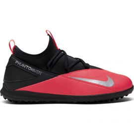 Pantofi de fotbal Nike Phantom Vsn 2 Club Df Tf Jr CD4079-606 roșu portocale si rosii