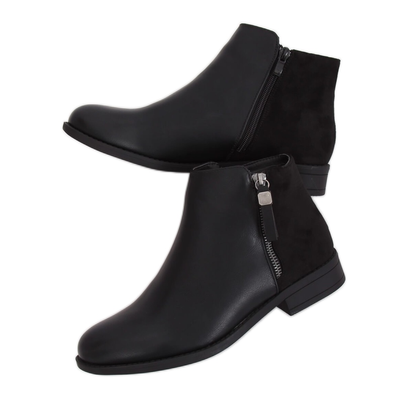 Ghete Chelsea negre pentru femei B0-350 Negre negru
