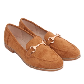 Mocasini de damă camel T355P Camel maro