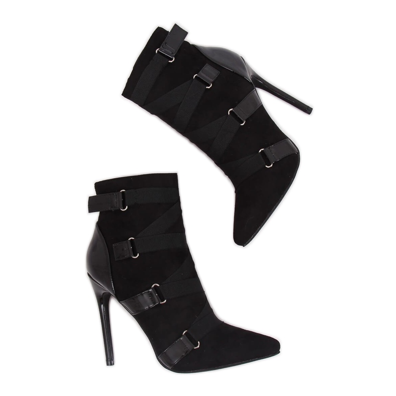 Cizme negre pe un pin negru BKKX1150 Black Ii Quality