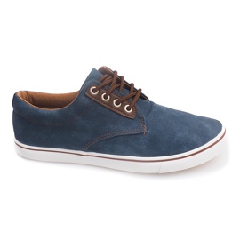 Pantofi casual pentru bărbați 61027 Albastru bleumarin albastru marin
