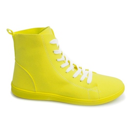 Adidași de material înalt 351 Galben