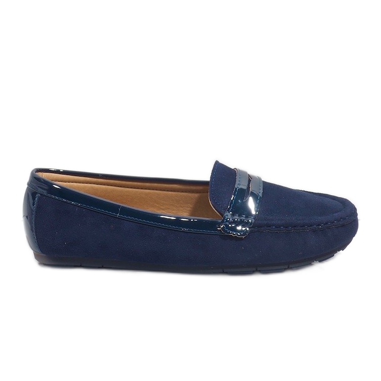 Mocasini bleumarin cu cataramă FM2958-3 albastru marin Mocasini bleumarin cu cataramă FM2958-3 albastru marin