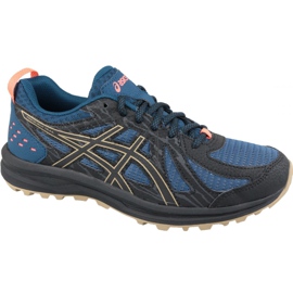 Asics Frequent Trail M 1011A034-403 negru albastru Asics Frequent Trail M 1011A034-403 negru albastru