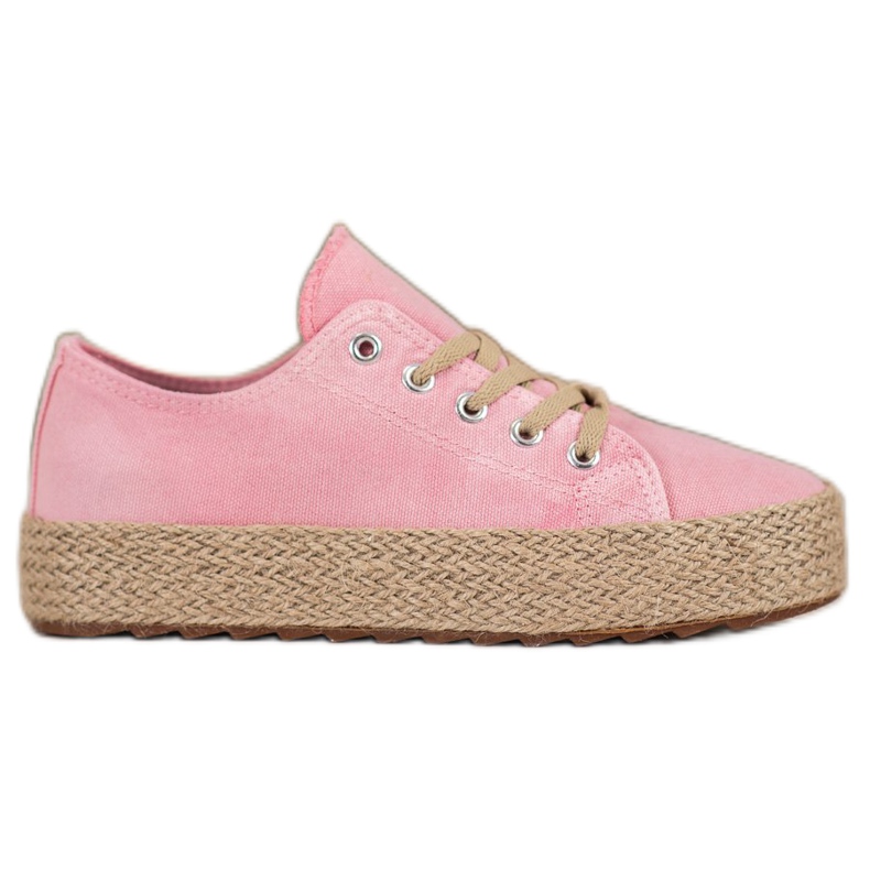 Kylie Espadrile elegante roz