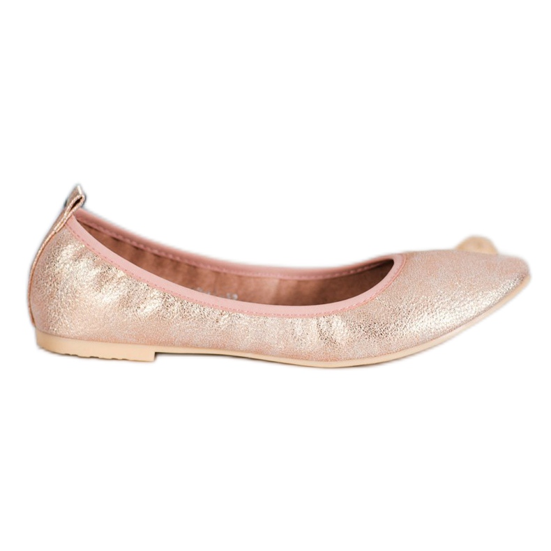 Goodin Balerini aurii cu piele ecologică de aur