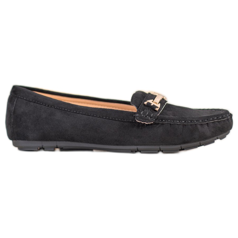 Fama Mocasini textile negru Fama Mocasini textile negru