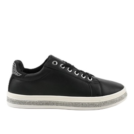 Adidași negri decorați cu adidași 1152-Y negru Adidași negri decorați cu adidași 1152-Y negru