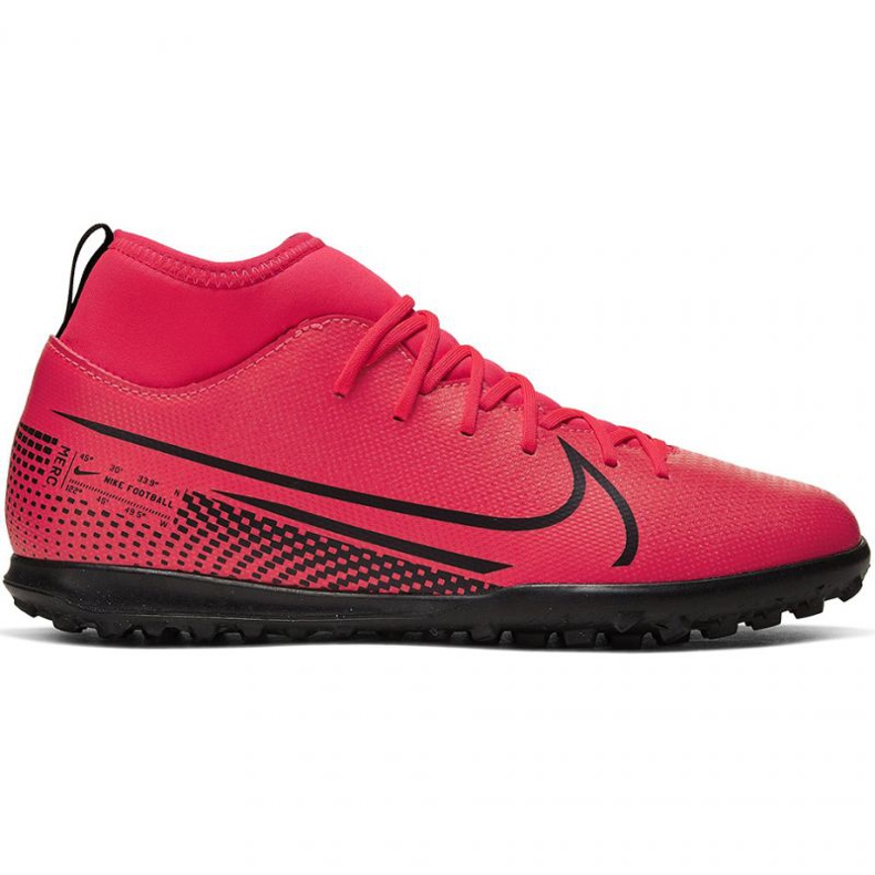 Pantofi de fotbal Nike Mercurial Superfly 7 Club Tf Jr AT8156-606 roșu portocale si rosii Pantofi de fotbal Nike Mercurial Superfly 7 Club Tf Jr AT8156-606 roșu portocale si rosii