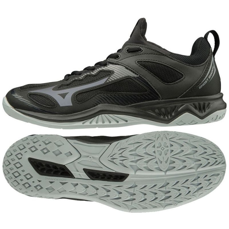 Pantofi de handbal Mizuno Ghost Shadow M X1GA198097 negru negru gri