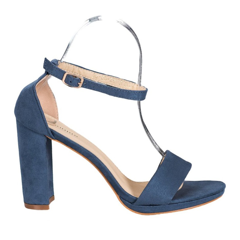 Goodin Sandale din piele de căprioară pe o bară albastru