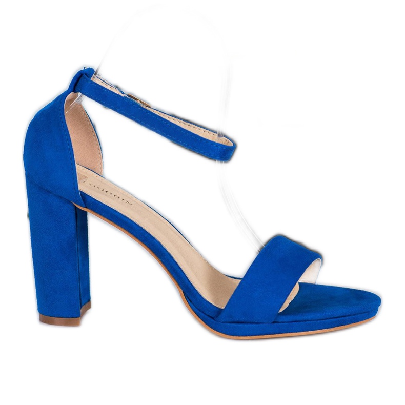 Goodin Sandale din piele de căprioară pe o bară albastru