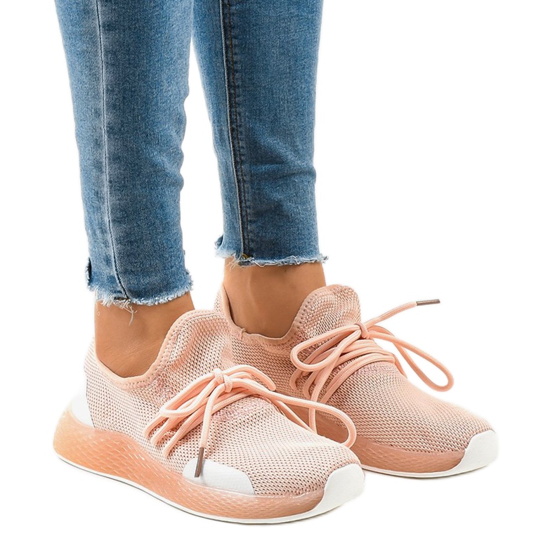 Pantofi sport pentru femei roz B-6851 Pantofi sport pentru femei roz B-6851