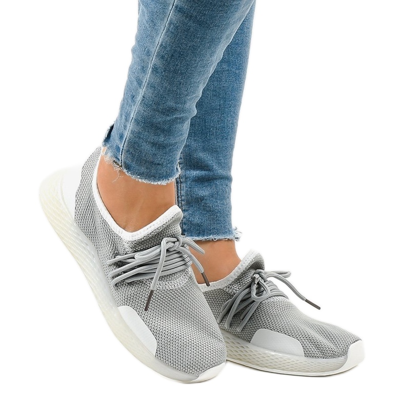 Pantofi sport dama gri B-6851 Pantofi sport dama gri B-6851