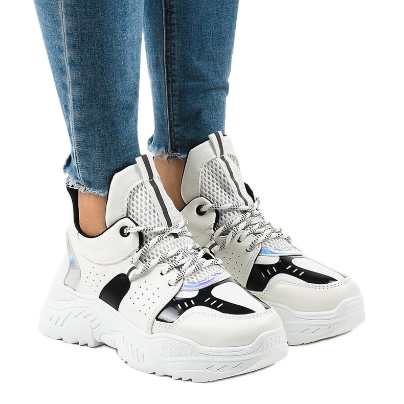 Adidași de sport albi K-505