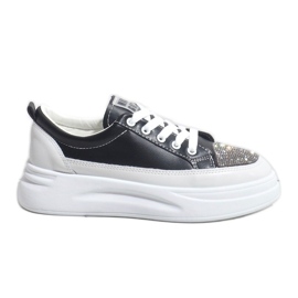 Adidași negri adidași decorați cu G140-1 negru Adidași negri adidași decorați cu G140-1 negru