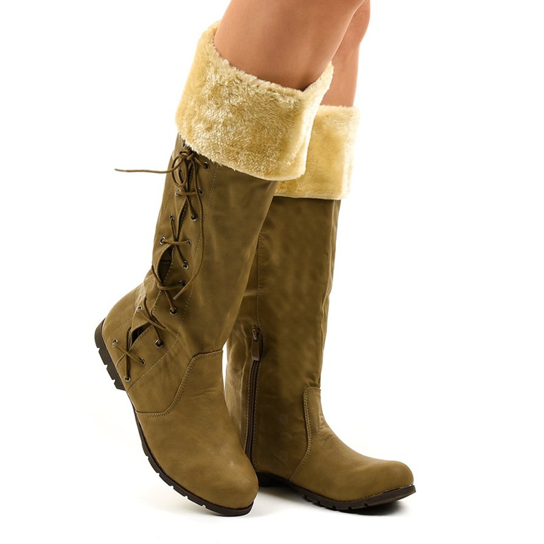 Cizme plate maro, izolate AF1151 Cizme plate maro, izolate AF1151