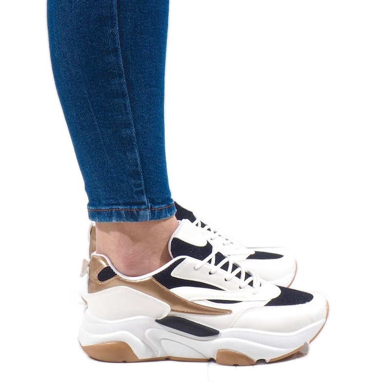 Adidași de sport albi SX001-90 negru Adidași de sport albi SX001-90 negru