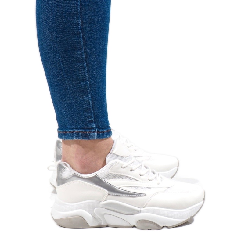 Adidași de sport albi SX001-9