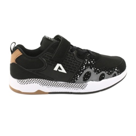 American Club Pantofi sport copii americani pentru copii BS03 negru alb American Club Pantofi sport copii americani pentru copii BS03 negru alb