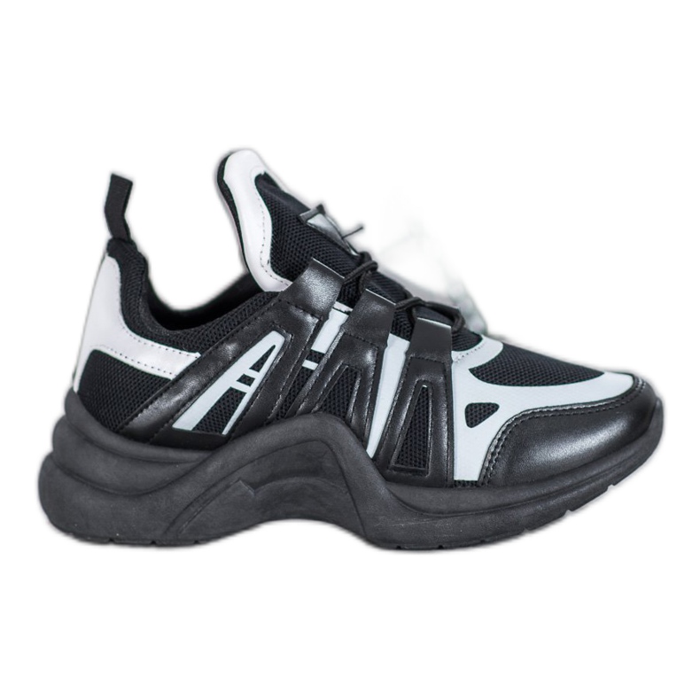SHELOVET Adidași de modă confortabili alb negru
