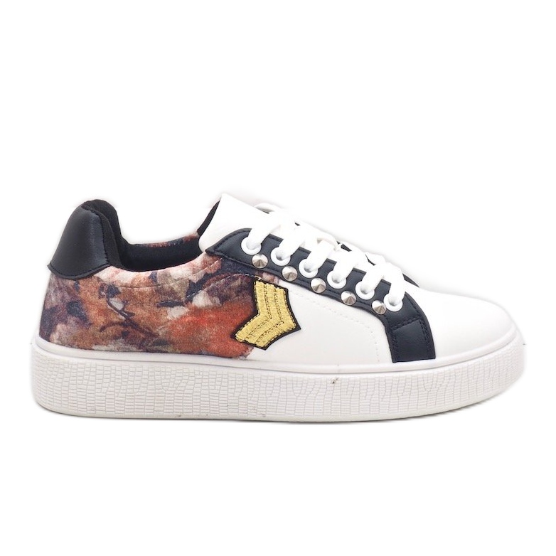 Adidași albi cu decor bogat 792-Y