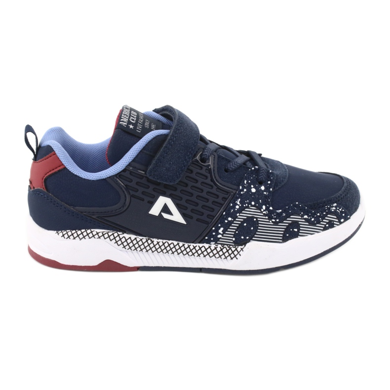 American Club Pantofi sport pentru copii americani club BS03 bleumarin alb