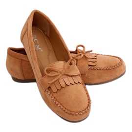 Mocasini clasici pentru femei camel 77-202 Camel maro