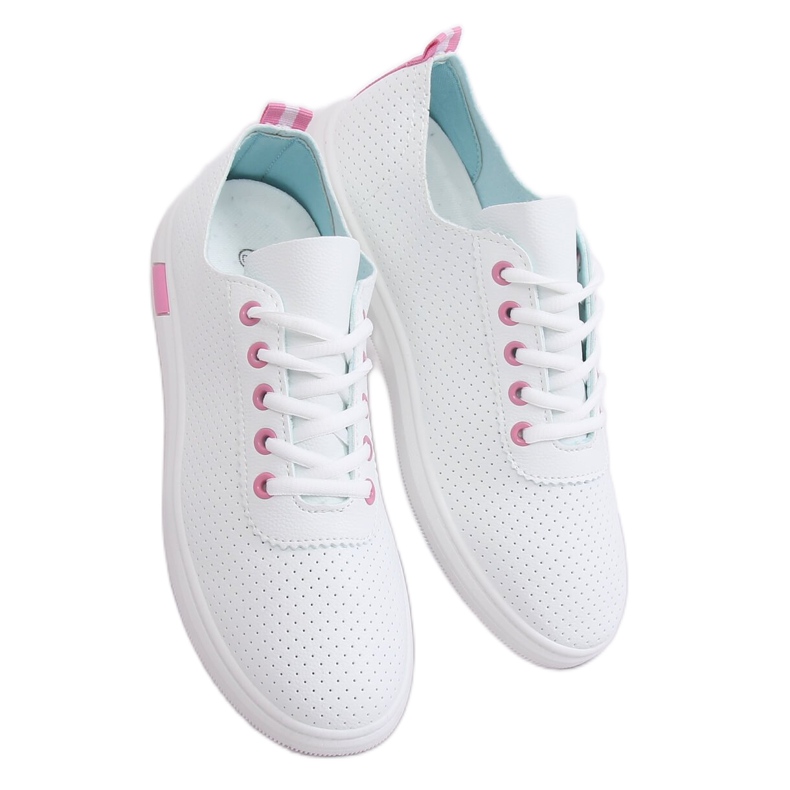 Adidași cu șiret alb și roz BB77 Fushia Adidași cu șiret alb și roz BB77 Fushia