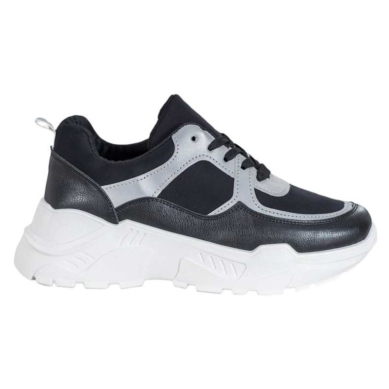 SHELOVET Adidași negri clasici negru