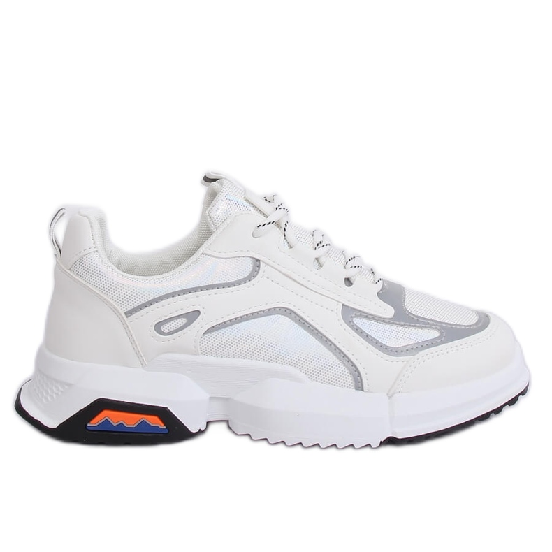 Pantofi sport albi BO-557 WHITE-H