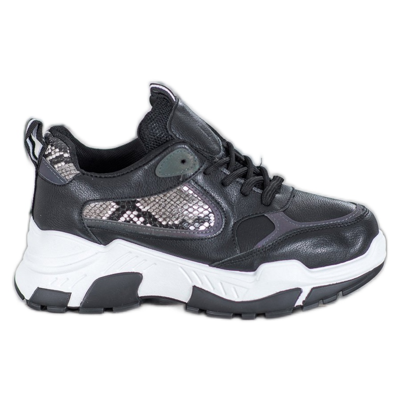 Bella Paris Adidași din piele ecologică negru multicolor