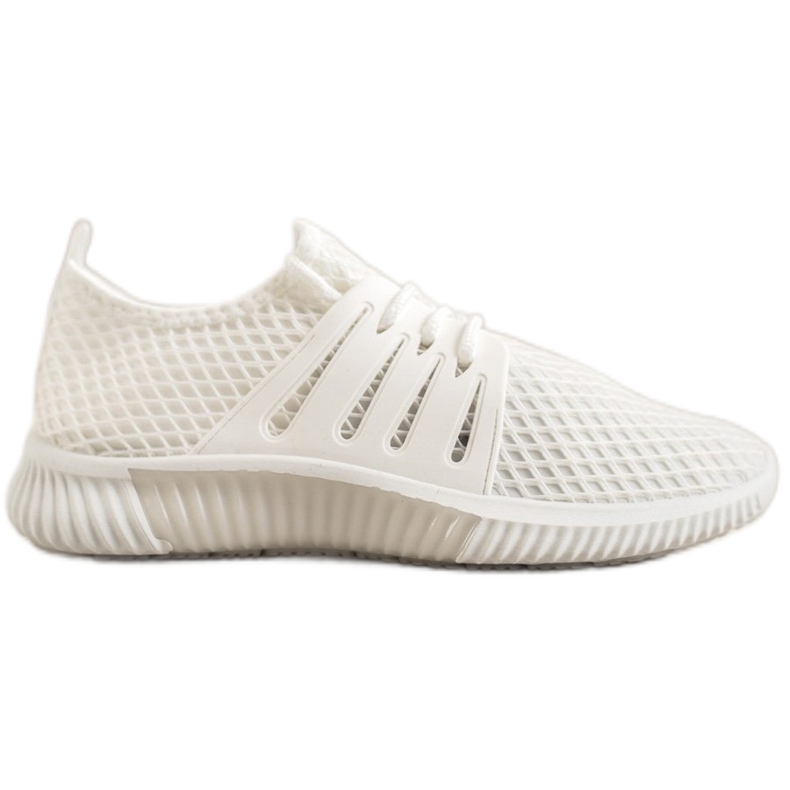 SHELOVET Încălțăminte elegantă cu plasă alb