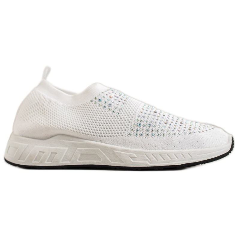 SHELOVET Încălțăminte cu cristale alb