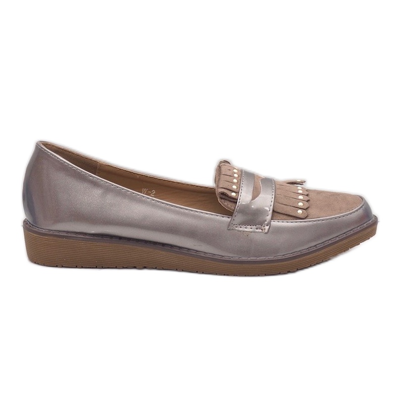 Pantofi cu lac lacuit kaki W-2 verde Pantofi cu lac lacuit kaki W-2 verde