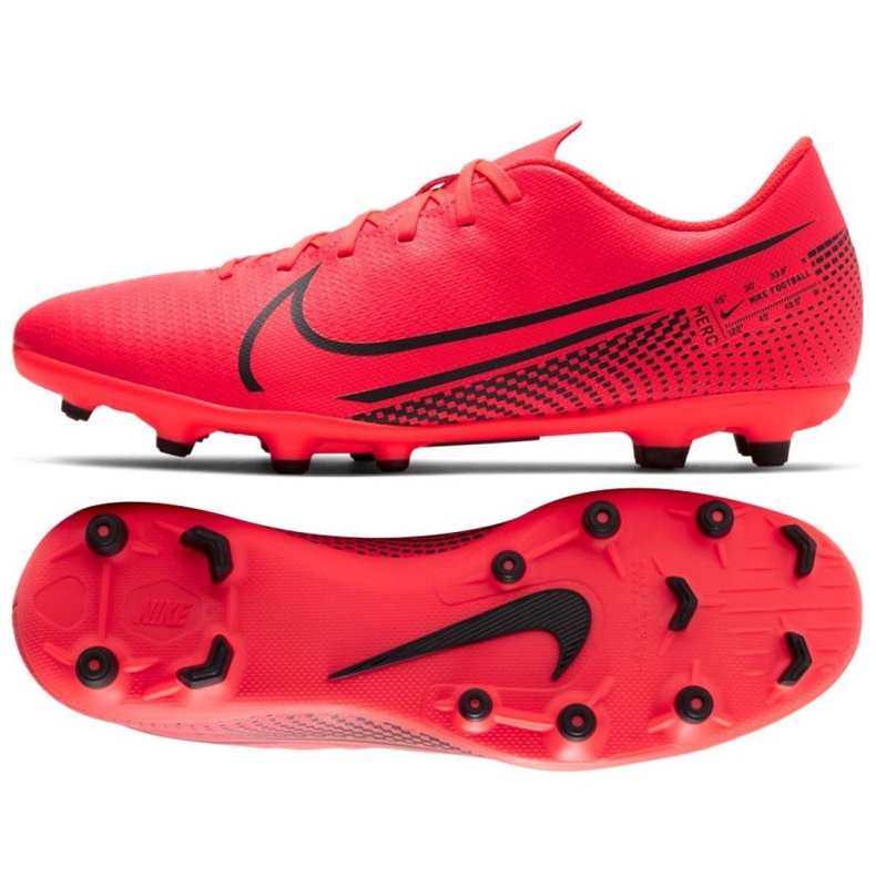 Pantofi de fotbal Nike Mercurial Vapor 13 Club Fg Mg M AT7968-606 multicolor portocale si rosii Pantofi de fotbal Nike Mercurial Vapor 13 Club Fg Mg M AT7968-606 multicolor portocale si rosii