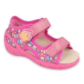 Pantofi pentru copii Befado 065X136 roz multicolor