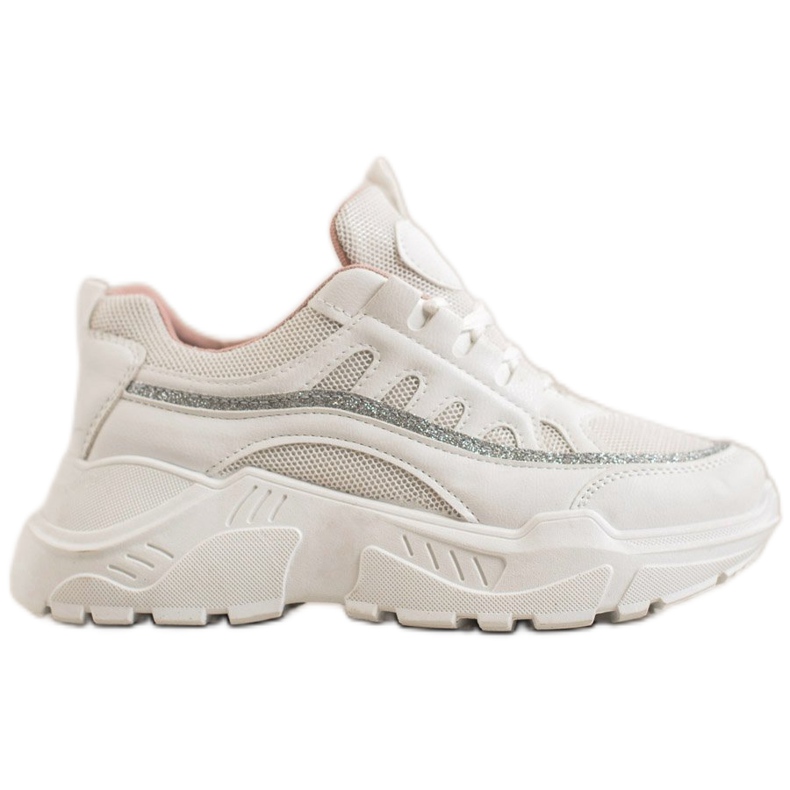 SHELOVET Adidași eleganți alb