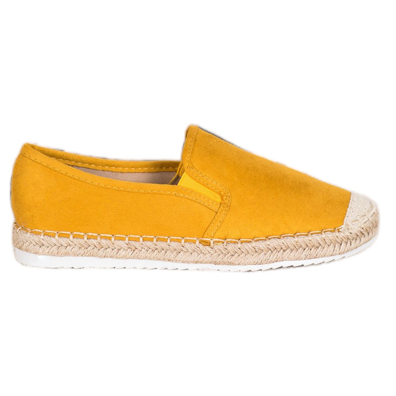 Goodin Espadrile din piele de căprioară galben Goodin Espadrile din piele de căprioară galben