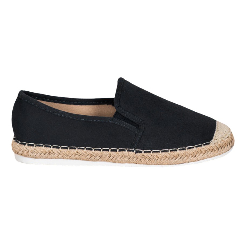 Goodin Espadrile din piele de căprioară negru
