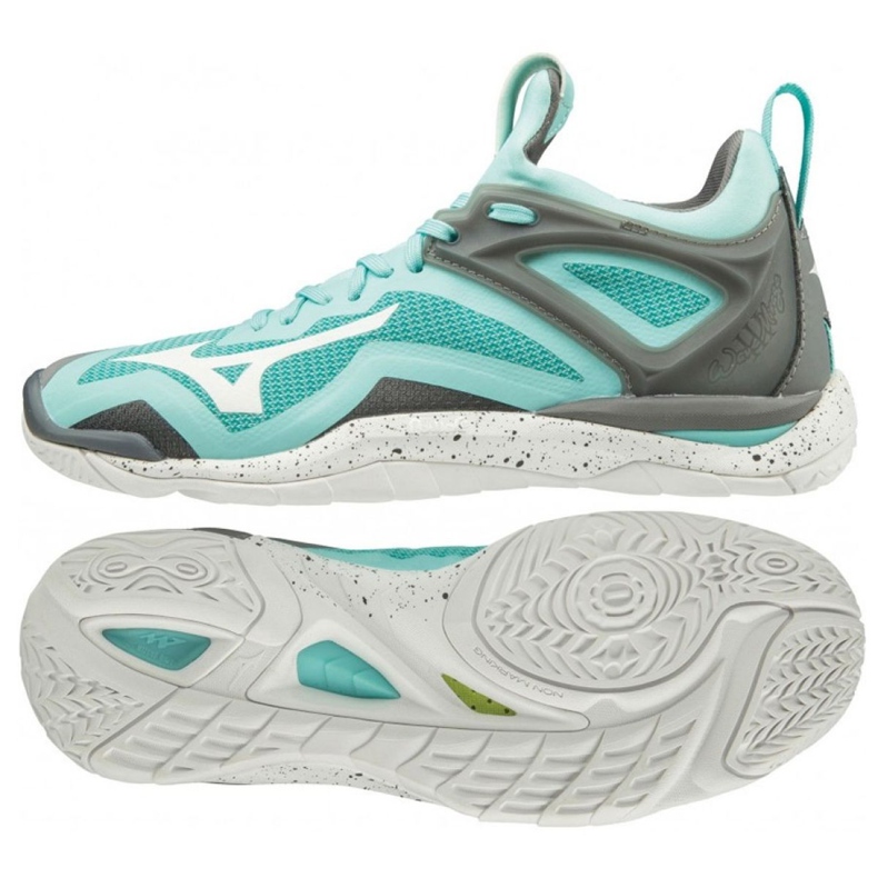 Pantofi de handbal Mizuno Wave Mirage 3 W X1GB195001 multicolor albastru