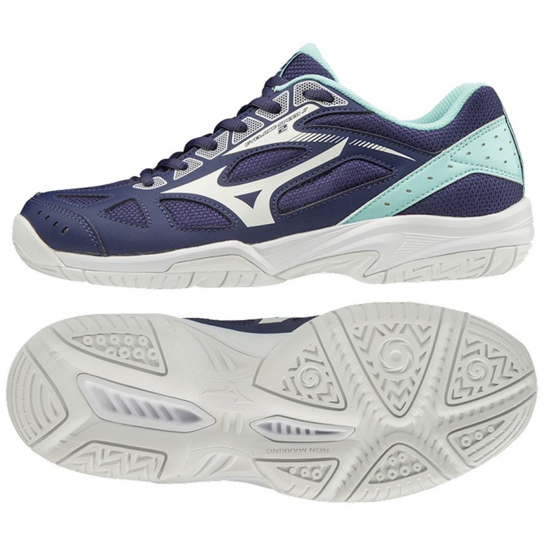 Mizuno Cyclone Speed ​​2 Jr V1GD191015 pantofi de volei multicolor albastru marin