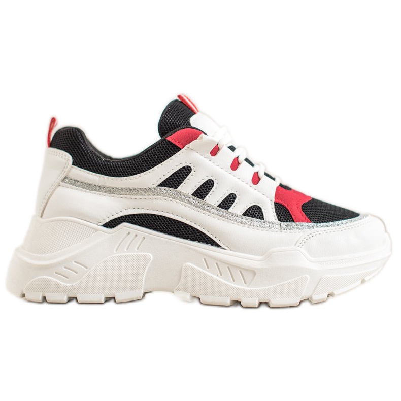 SHELOVET Adidași eleganți alb SHELOVET Adidași eleganți alb