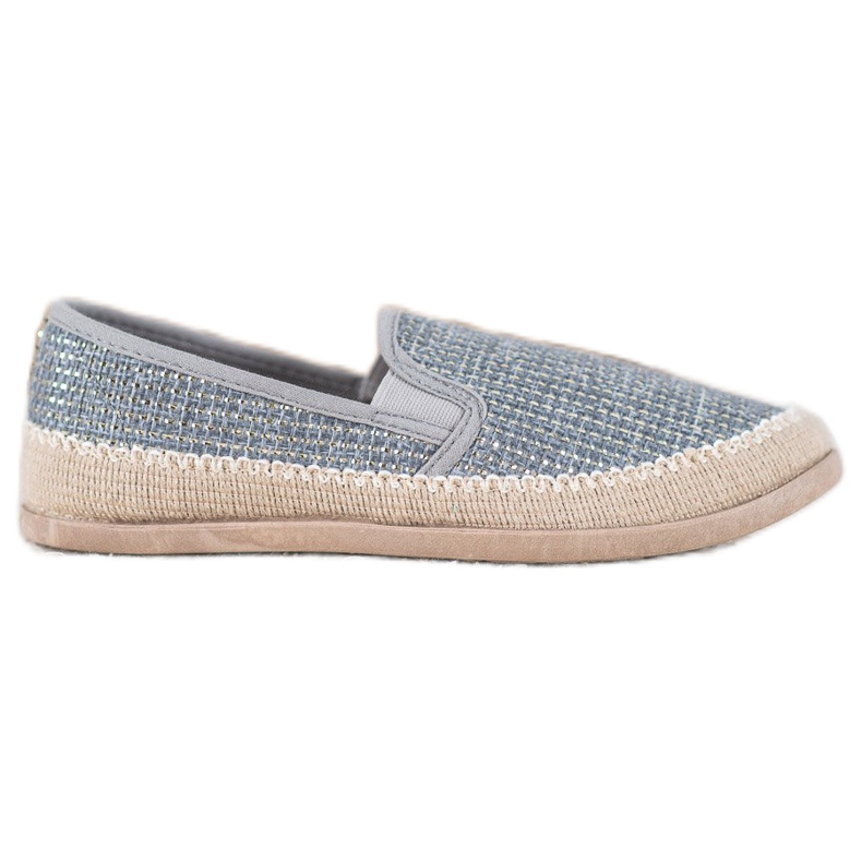 SHELOVET Espadrile la modă albastru gri